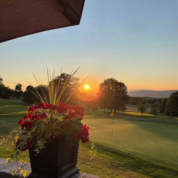 sunset at the Valley Country Club 