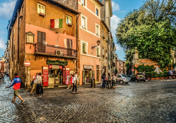 Trastevere Neighborhood Rome, Italy